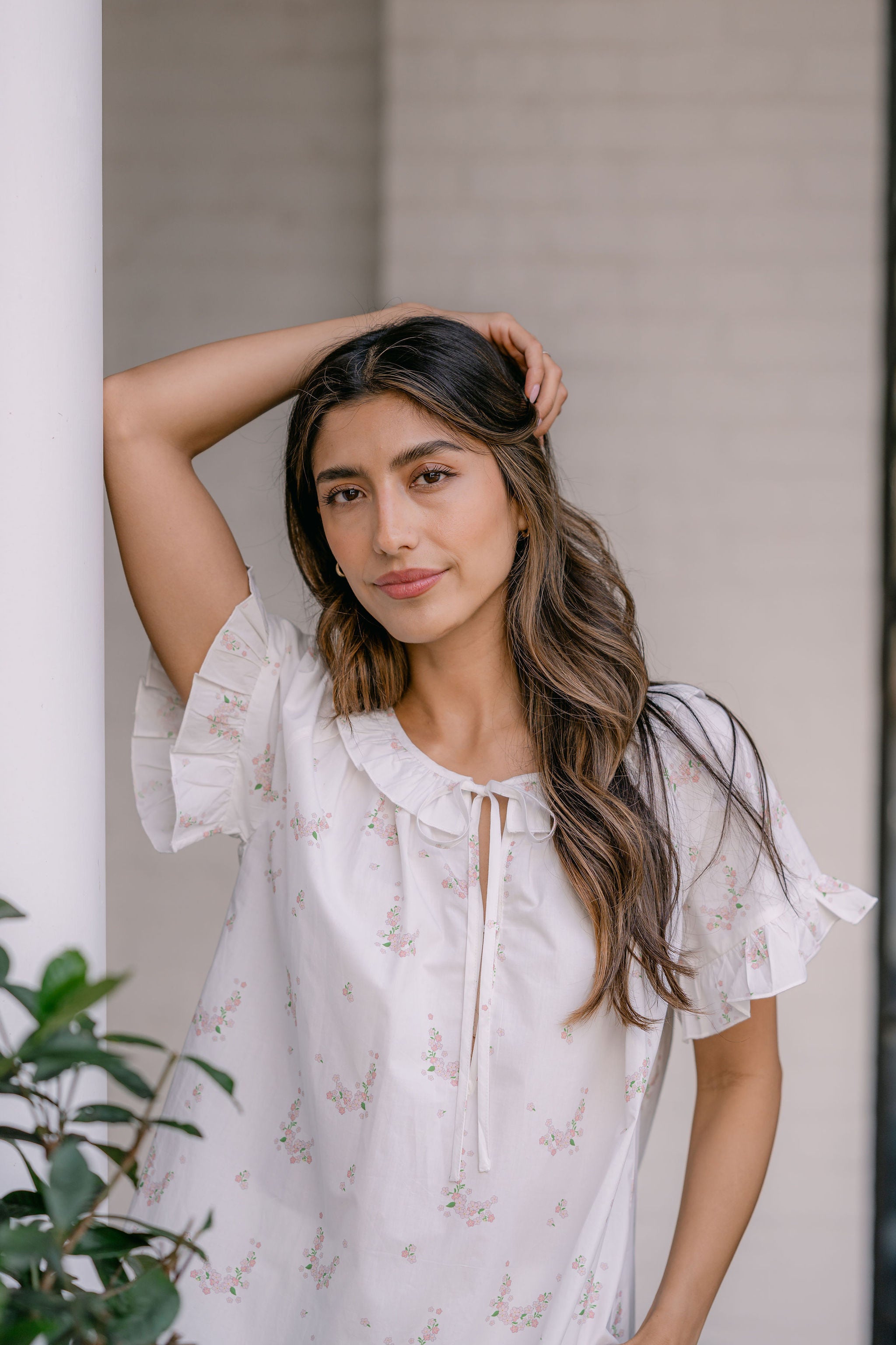 LUCY RUFFLE SHORT PAJAMAS - Lenora
