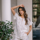 LUCY RUFFLE SHORT PAJAMAS - Lenora