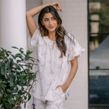 LUCY RUFFLE SHORT PAJAMAS - Lenora