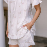 LUCY RUFFLE SHORT PAJAMAS - Lenora