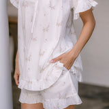 LUCY RUFFLE SHORT PAJAMAS - Lenora