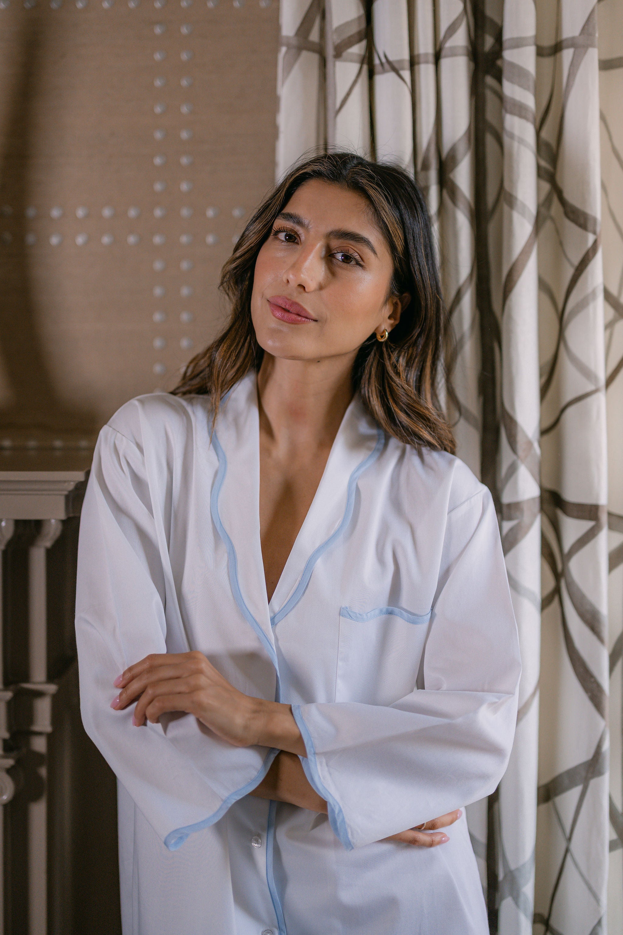 VANDY SCALLOPED NIGHTSHIRT - Lenora