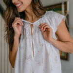 LUCY RUFFLE SHORT NIGHTGOWN - Lenora