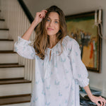 LUCY RUFFLE LONG SLEEVE NIGHTGOWN - Lenora