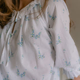 LUCY RUFFLE LONG SLEEVE NIGHTGOWN - Lenora