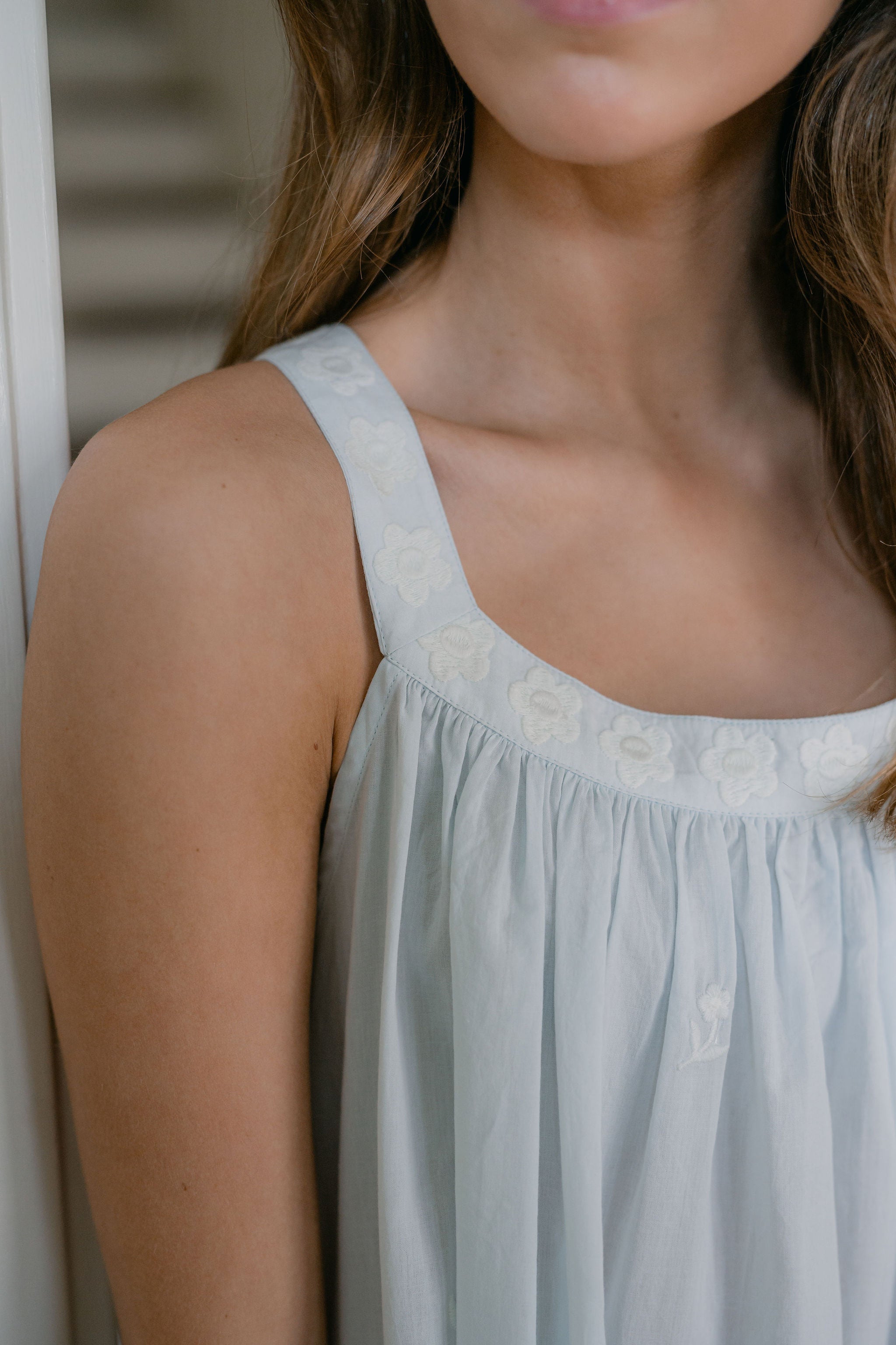 EMBROIDERED TANK - Lenora