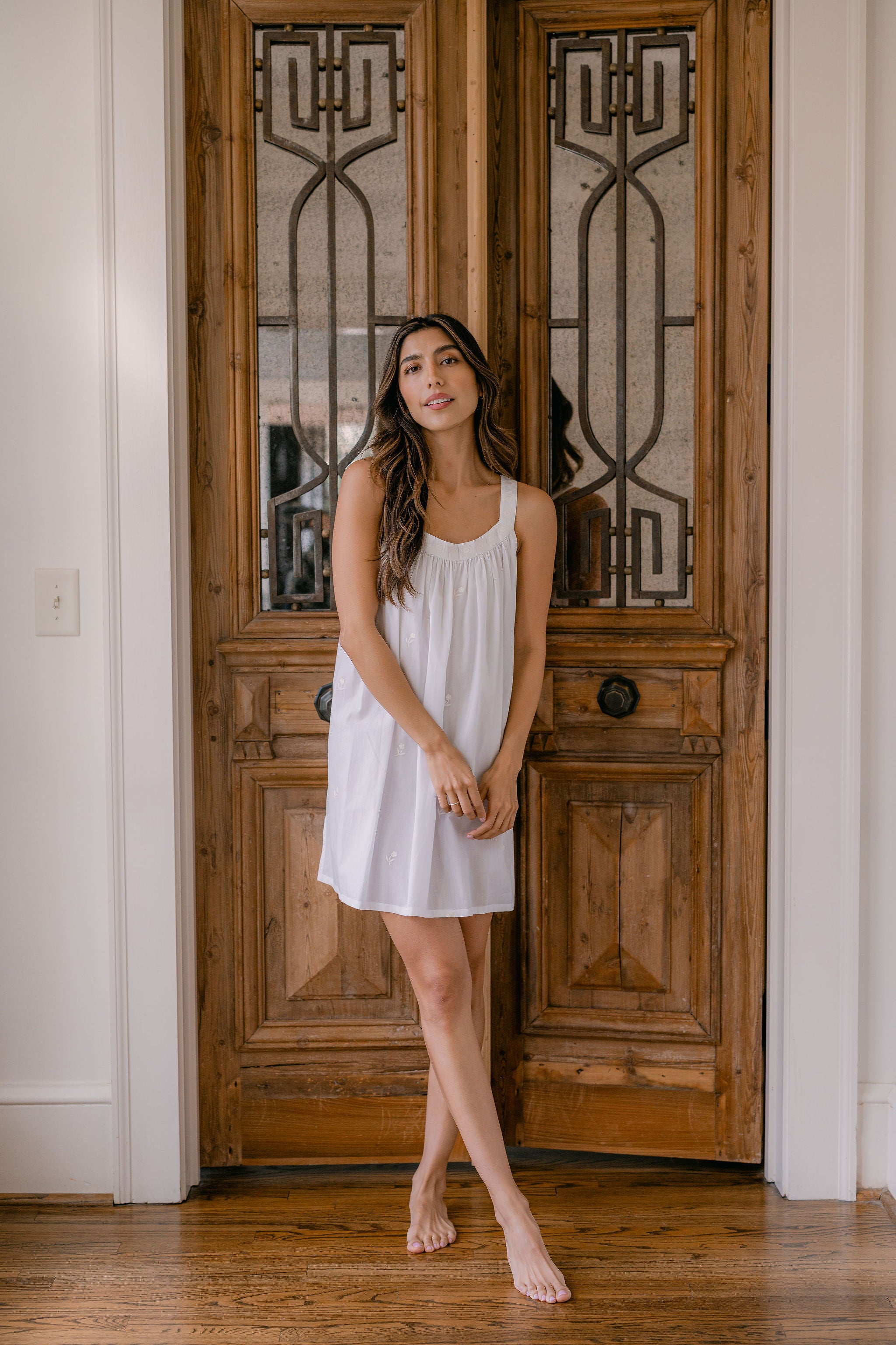 EMBROIDERED TANK - Lenora