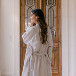 SEERSUCKER UNISEX ROBE - Lenora