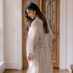 SEERSUCKER UNISEX ROBE - Lenora