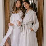 SEERSUCKER UNISEX ROBE - Lenora