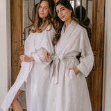 SEERSUCKER UNISEX ROBE - Lenora