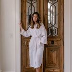 SEERSUCKER UNISEX ROBE - Lenora