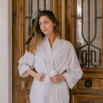 SEERSUCKER UNISEX ROBE - Lenora