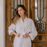 SEERSUCKER UNISEX ROBE - Lenora