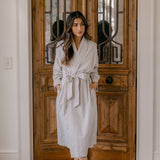 SEERSUCKER UNISEX ROBE - Lenora