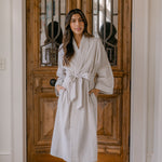 SEERSUCKER UNISEX ROBE - Lenora