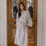 SEERSUCKER UNISEX ROBE - Lenora
