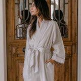 SEERSUCKER UNISEX ROBE - Lenora