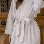 SEERSUCKER UNISEX ROBE - Lenora