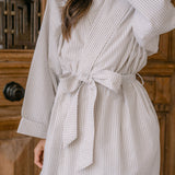 SEERSUCKER UNISEX ROBE - Lenora