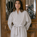 SEERSUCKER UNISEX ROBE - Lenora