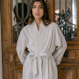 SEERSUCKER UNISEX ROBE - Lenora