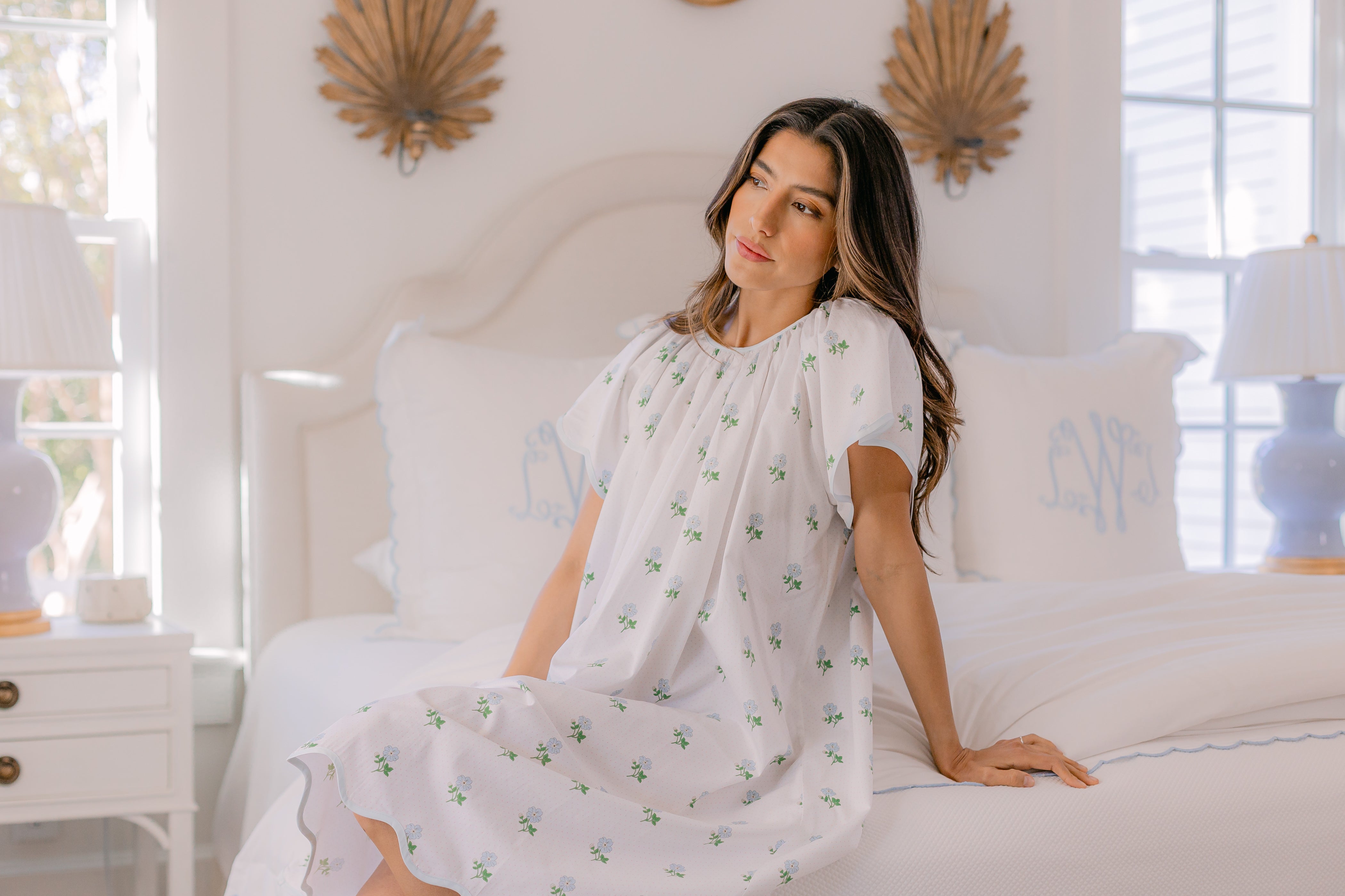 VANDY SCALLOPED NIGHTGOWN - Lenora