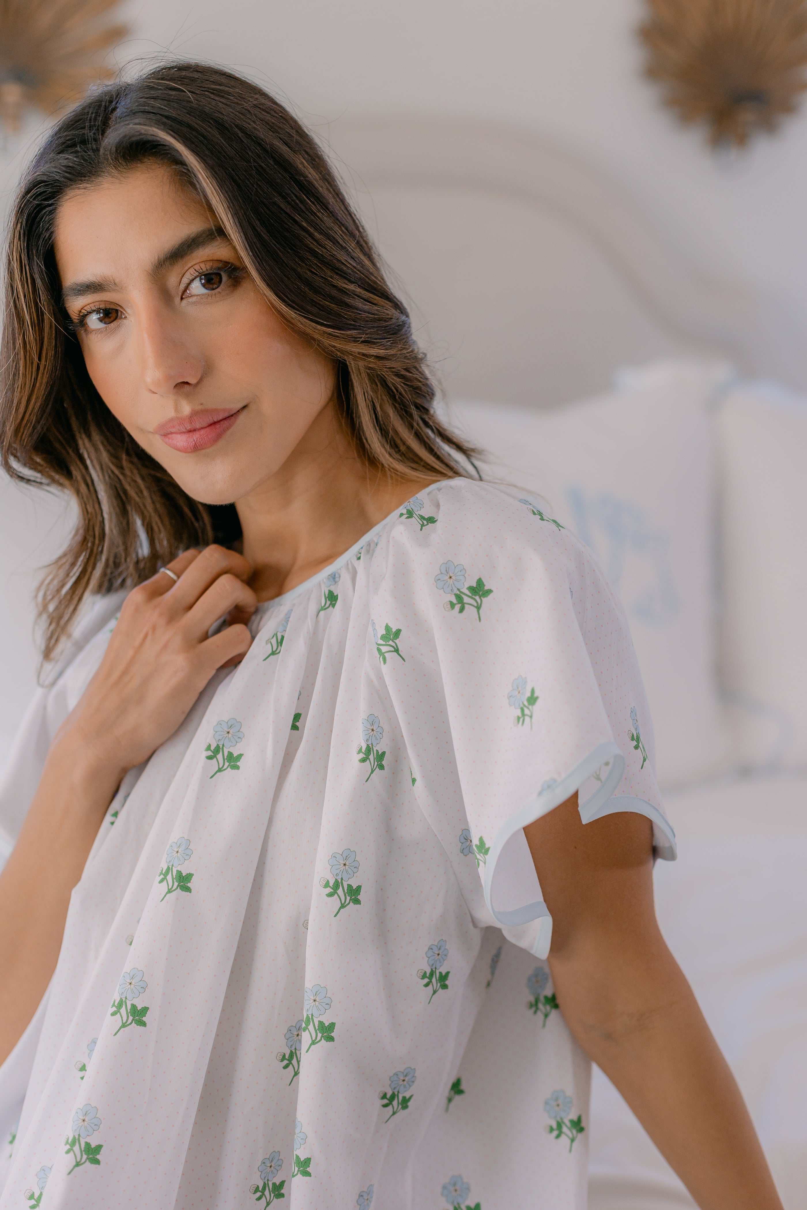 VANDY SCALLOPED NIGHTGOWN - Lenora