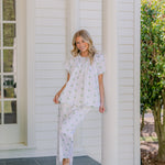 VANDY SCALLOPED SHORT SLEEVE PAJAMAS - Lenora