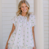 VANDY SCALLOPED SHORT SLEEVE PAJAMAS - Lenora