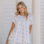 VANDY SCALLOPED SHORT SLEEVE PAJAMAS - Lenora