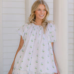 VANDY SCALLOPED SHORT SLEEVE PAJAMAS - Lenora