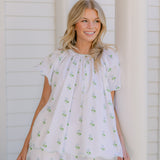 VANDY SCALLOPED SHORT SLEEVE PAJAMAS - Lenora