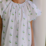 VANDY SCALLOPED SHORT SLEEVE PAJAMAS - Lenora