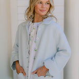 QUILTED BUTTON FRONT ROBE