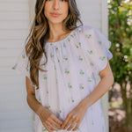 VANDY SCALLOPED NIGHTGOWN - Lenora