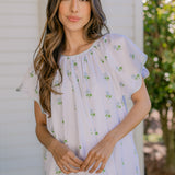 VANDY SCALLOPED NIGHTGOWN - Lenora