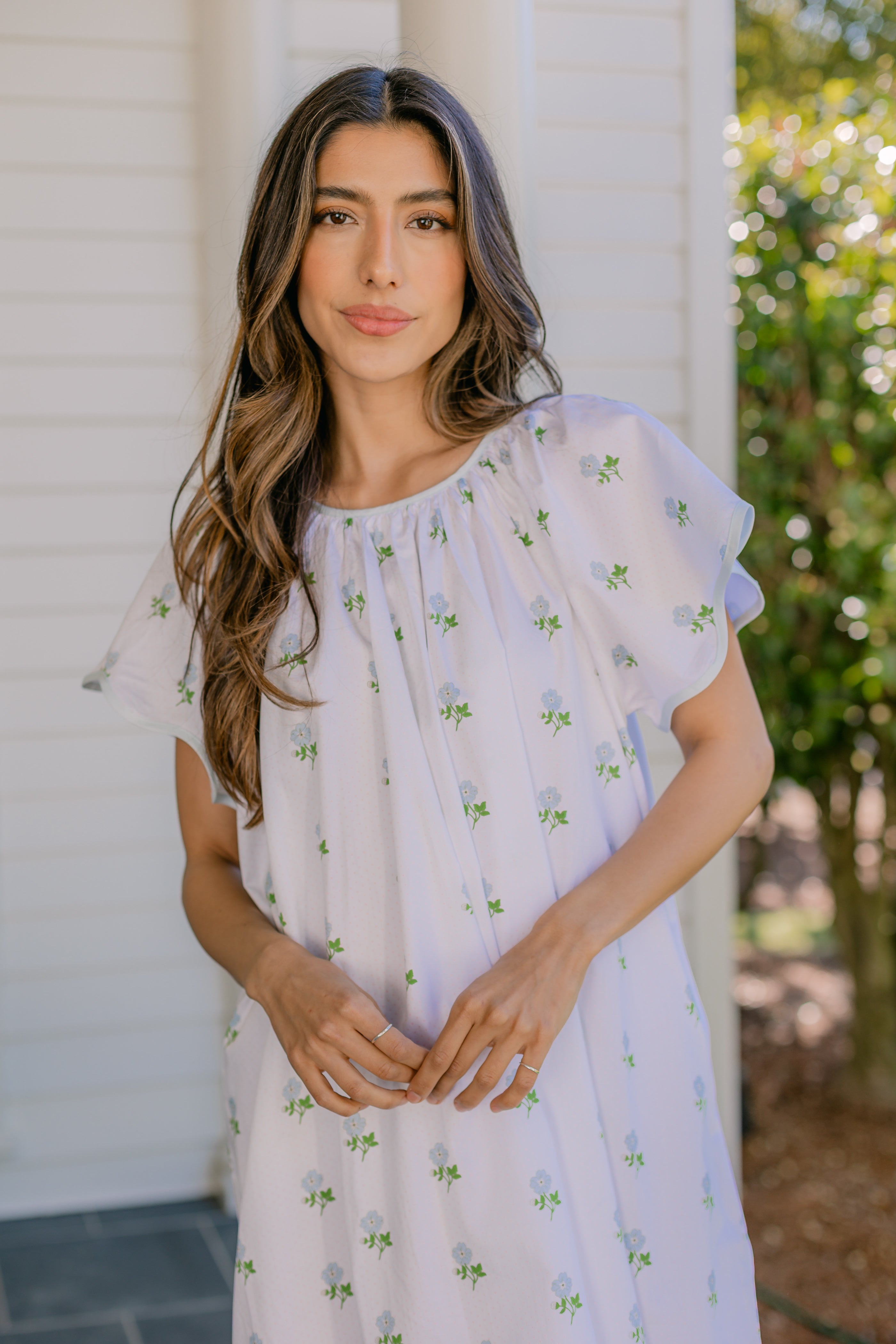 VANDY SCALLOPED NIGHTGOWN - Lenora