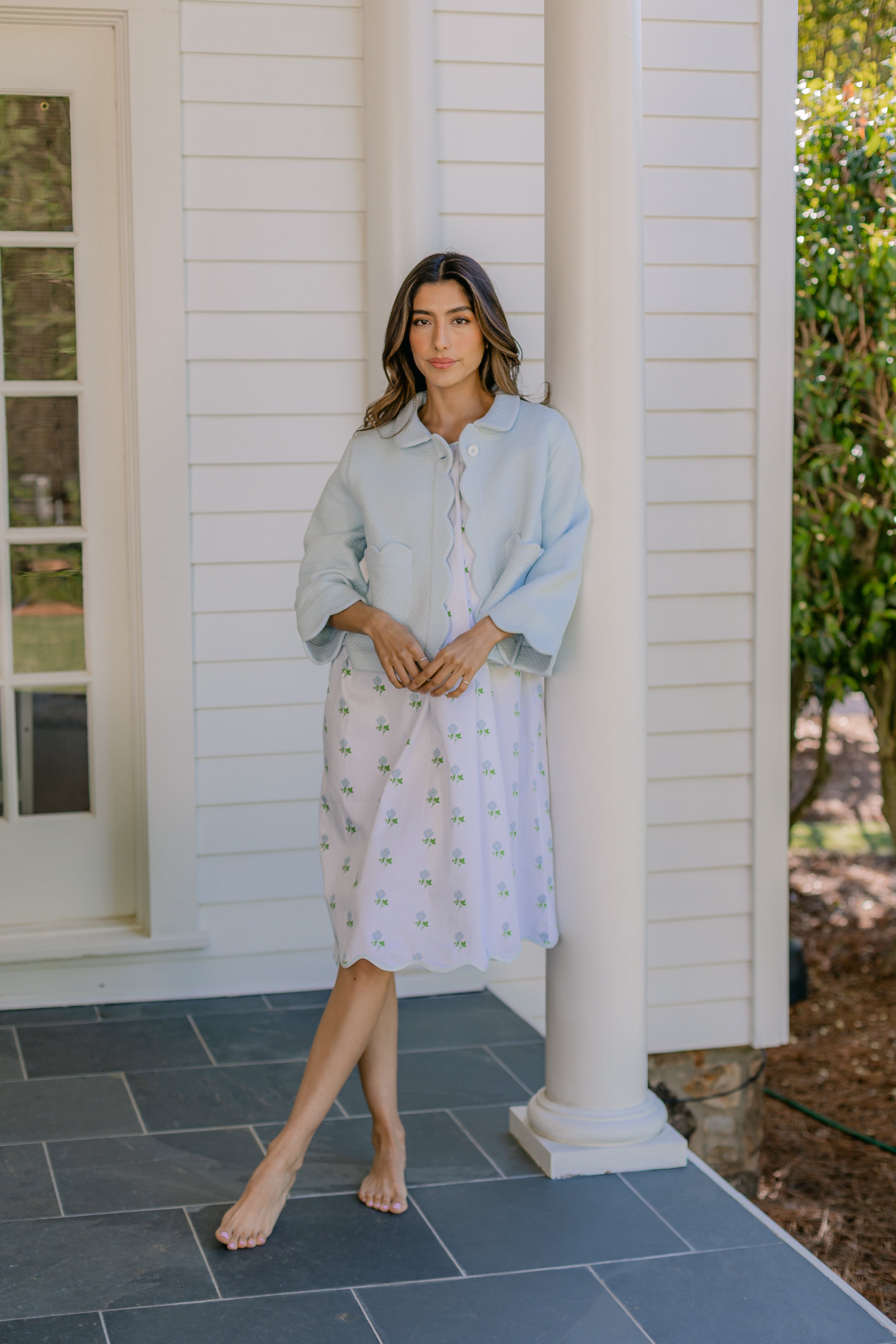 QUILTED BED JACKET - Lenora