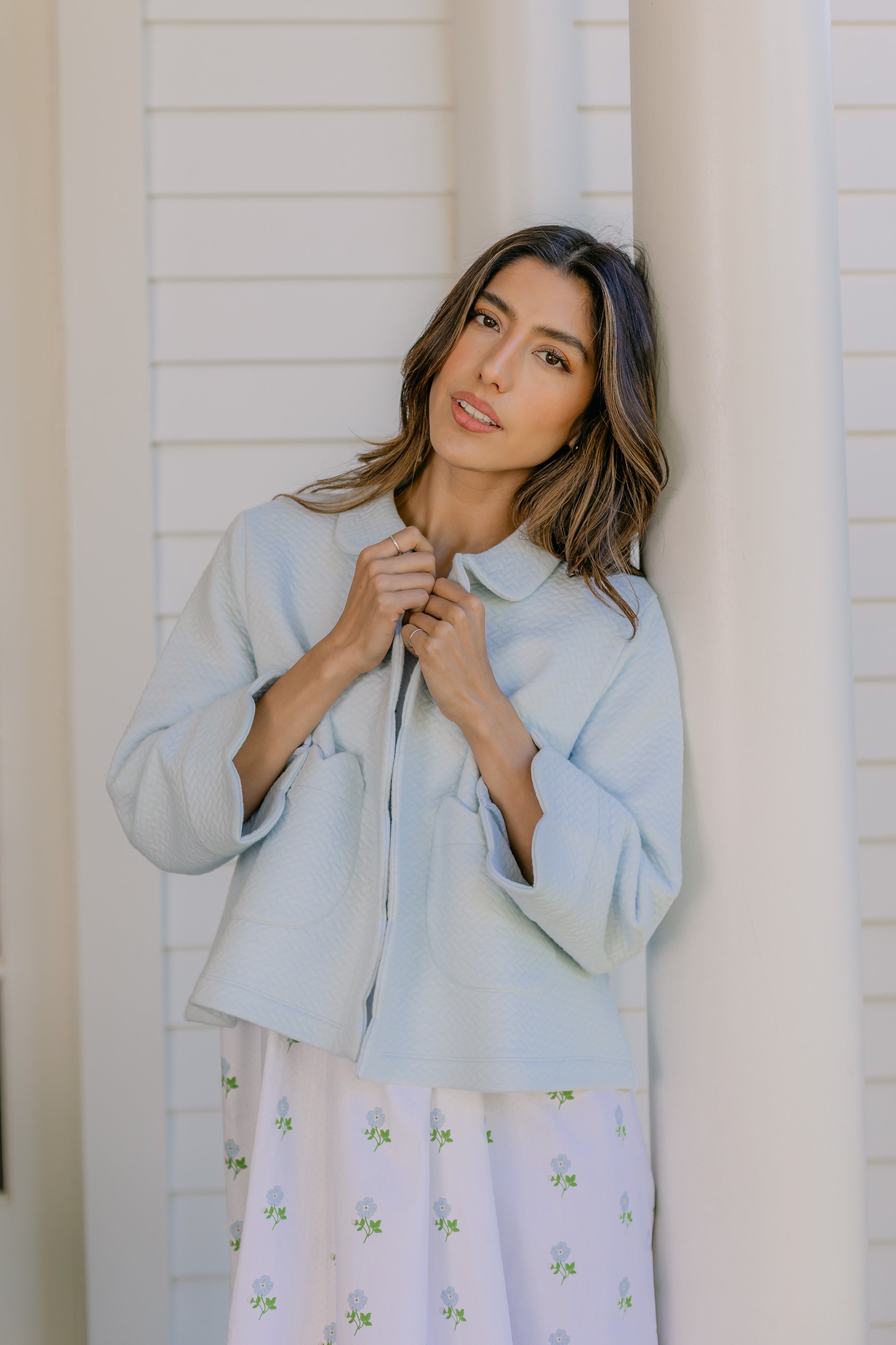 QUILTED BED JACKET - Lenora