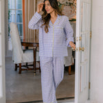 CLASSIC GINGHAM CHECK PAJAMAS W/ RIC RAK TRIM - Lenora