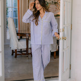 CLASSIC GINGHAM CHECK PAJAMAS W/ RIC RAK TRIM - Lenora