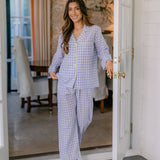 CLASSIC GINGHAM CHECK PAJAMAS W/ RIC RAK TRIM - Lenora
