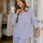 CLASSIC GINGHAM CHECK PAJAMAS W/ RIC RAK TRIM - Lenora