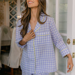 CLASSIC GINGHAM CHECK PAJAMAS W/ RIC RAK TRIM - Lenora