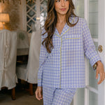 CLASSIC GINGHAM CHECK PAJAMAS W/ RIC RAK TRIM - Lenora