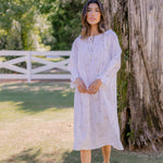 LUCY RUFFLE LONG SLEEVE NIGHTGOWN - Lenora