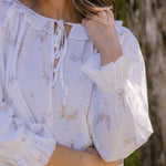 LUCY RUFFLE LONG SLEEVE NIGHTGOWN - Lenora