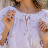 LUCY RUFFLE LONG SLEEVE NIGHTGOWN - Lenora