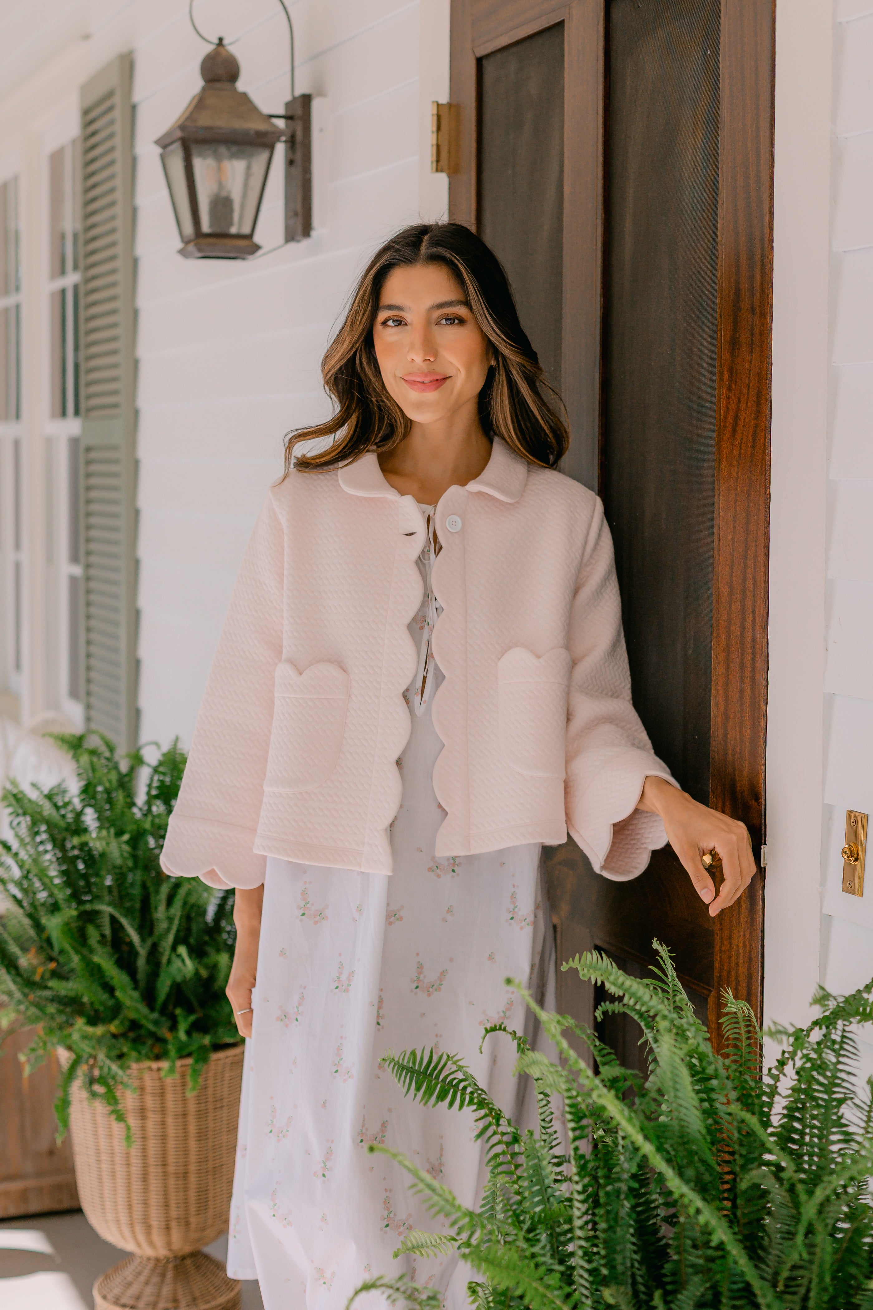 QUILTED BED JACKET - Lenora